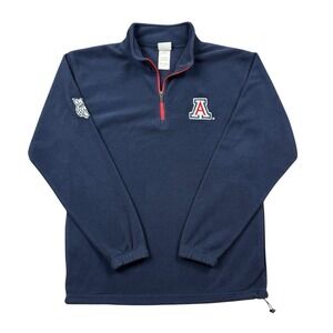 Arizona Wildcats Fleece 1/4 Zip Men Medium Blue Embroidered College School Sport